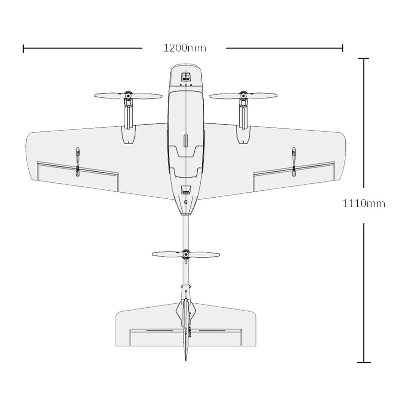 CloudRC T2 VTOL - Long Range 4G/5G FPV RC Plane (BVLOS Ready) – cloudrc
